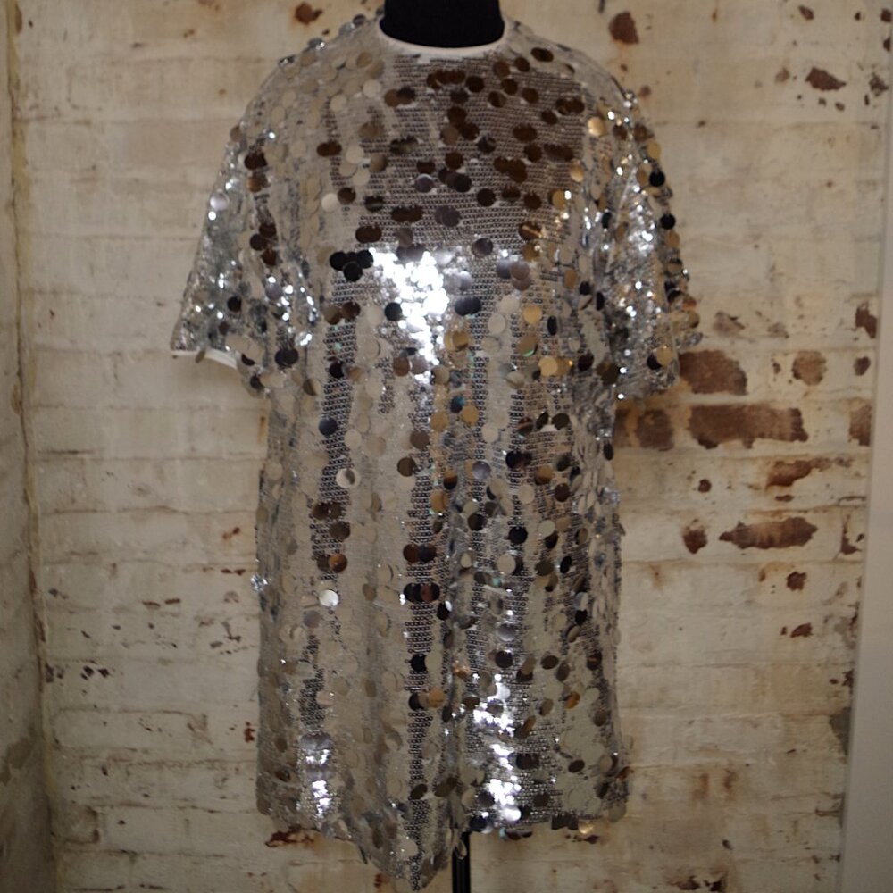 NWT Urban Outfitters Sequin Mini Tee Dress